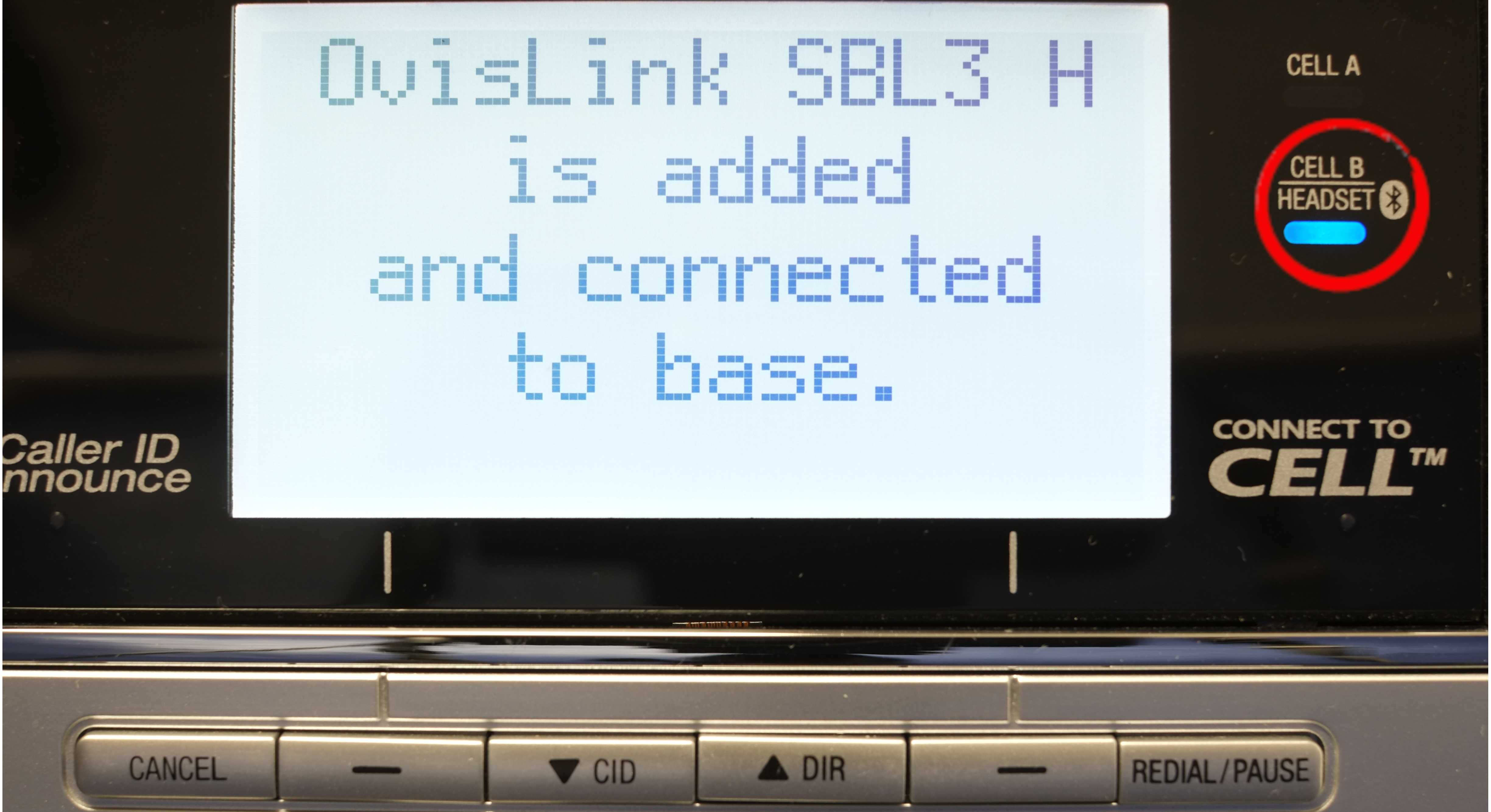 OvisLink wireless headset added to AT&T TL86103 phone